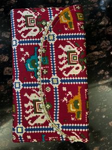 Set of ethnic handbag and wallet