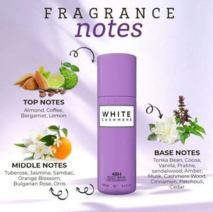 White Cashmere 48H Body Spray Deodorant