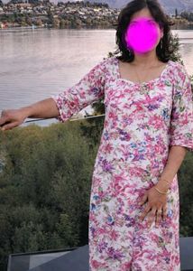 Floral Print Kurta