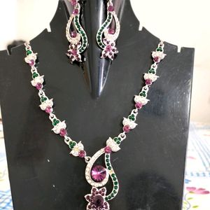Multicolored Stone Neckpiece Wear Only Once
