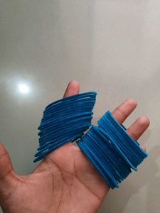 Vibrant Blue Bangles (Set)