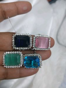 American Diamond Silver Ring