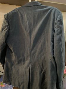 Classic Pinstripe Double-Breasted Blazer