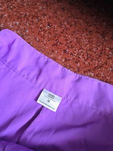 Vibrant Purple Square Neck Crop Top &amp; Wide Leg Pan