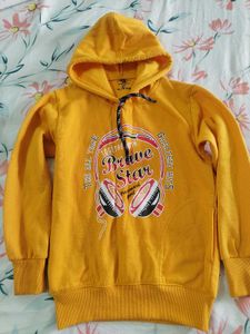 Yellow Graphic Hoodie