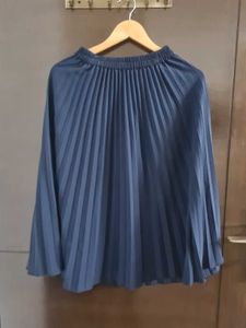 Pleated Navy Blue Skirt