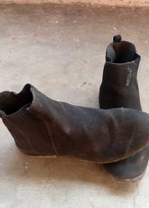 Black Suede Ankle Boots