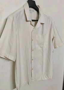 Men's Short Sleeve Linen Blend Shirt