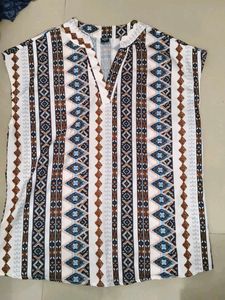 Stylish Geometric Print Top
