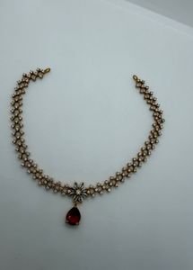 Stunning Ruby &amp; Diamond Necklace Set