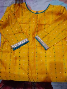 PRICE REDUCED Yellow Silk Kurti