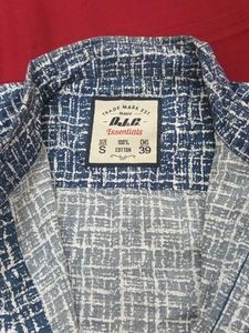 Men's Blue &amp; White Checkered Shirt