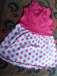 Cute Pink Polka Dot Dress