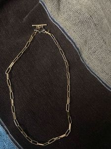 Gold-toned Paperclip Chain