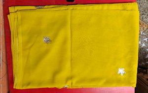Stunning Yellow Saree with Sequins
