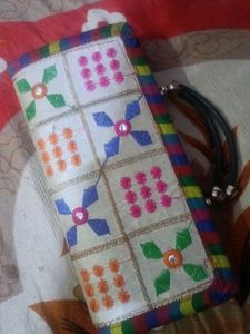 Boho Embroidered Clutch