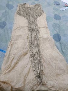 Cream Embroidery Kurta 4 Women In 32 Bust