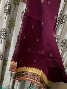 Elegant Maroon  Saree