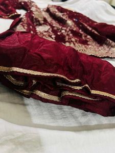Elegant Maroon sharara Set