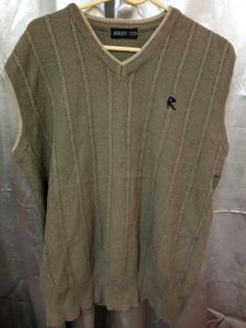 Korean Style Tan Unisex Knit Vest