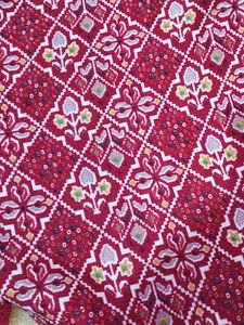 Maroon Printed baby frock suit