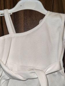 Adorable White Baby Dress with Headband