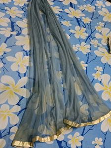 Embellished Grey Kurta Set with Dupatta