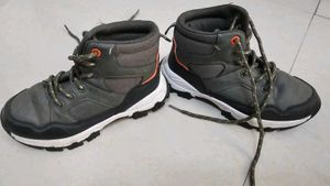 kid's Grey Trekking Boots