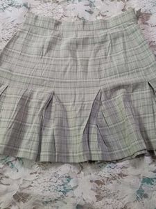 Cute Plaid Pleated Mini Skirt