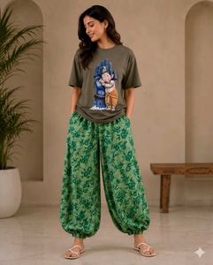 Ganesha &amp; Shiva Graphic T-Shirt &amp; Pant
