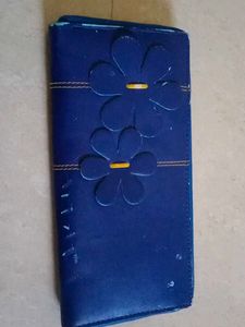 Blue Floral Wallet
