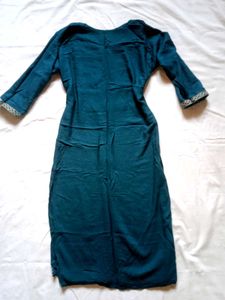 Beautiful Teal Embroidered Kurta
