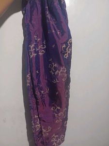 Stunning Purple Kurta Set with Gold Embellishments