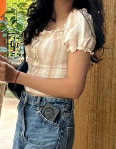 Striped Off Shoulder Top