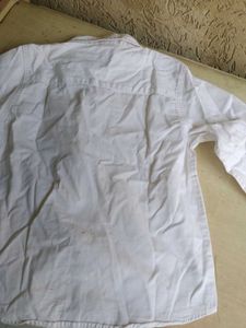 Boy's Classic White Long Sleeve Shirt