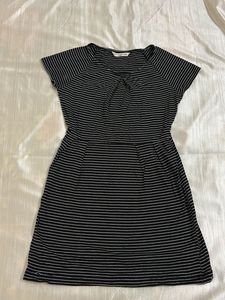 party wear black and white mini dress