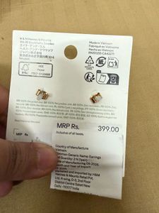 H&amp;M Gold Flower Earrings