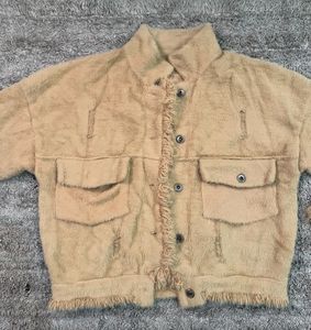 Fuzzy Fringed utility Jacket