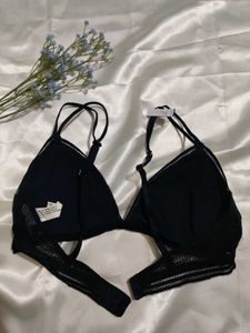 Patterned Triangle Bralette