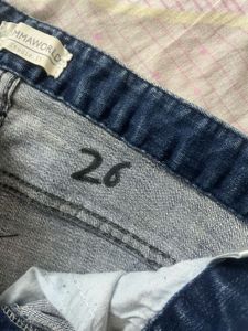 Ripped Hem Jeans