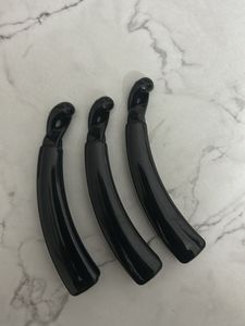 Set of 3 Black Banana Hair Clips