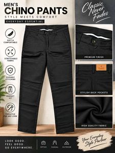 Men's Chino Pants - Black