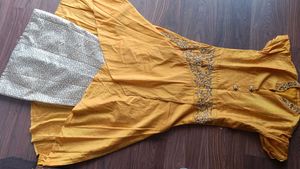 Beautiful Yellow Suit With Skirt