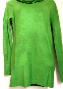 Green Turtleneck Sweater( Stretchable)