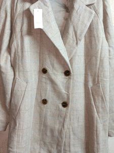 Oversized Plaid Double-Breasted Blazer
