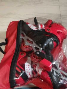 Red and Black Roller Skates