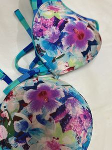 Floral Print Bra