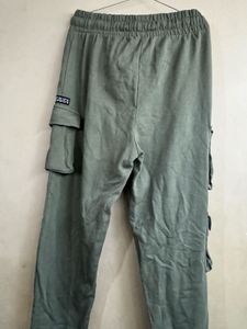 Green Cargo Jogger Pants