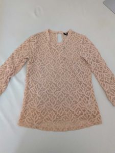 Sheer Lace full sleeve Top vero moda