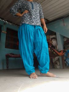 Comfortable Blue Patiala Salwar Pants